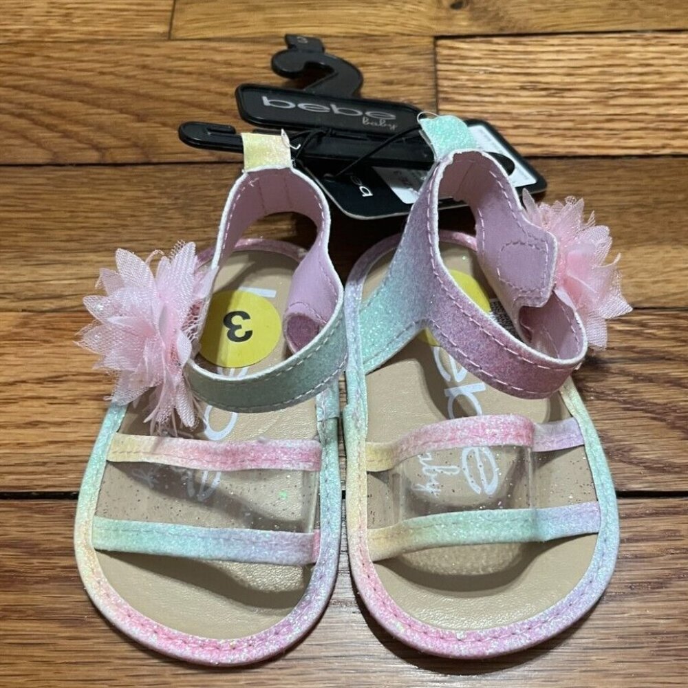 Bebe Baby Toddler Sandals Size 3 (6-9M) NEW